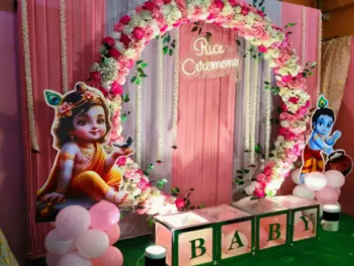 Annaprashan Decoration by Hamd Flower Decoration in Kolkata