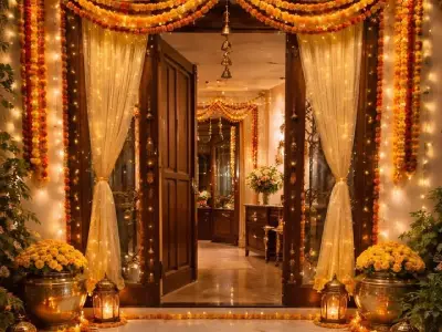 Griha Pravesh Decoration by Hamd Flower Decoration in Kolkata