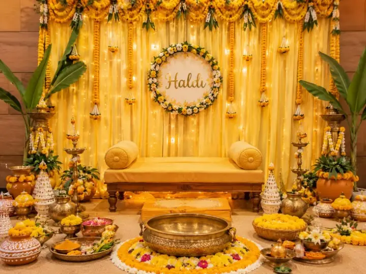 Haldi Decoration in Kolkata by Hamd Flower Decoration in Kasba, Kolkata