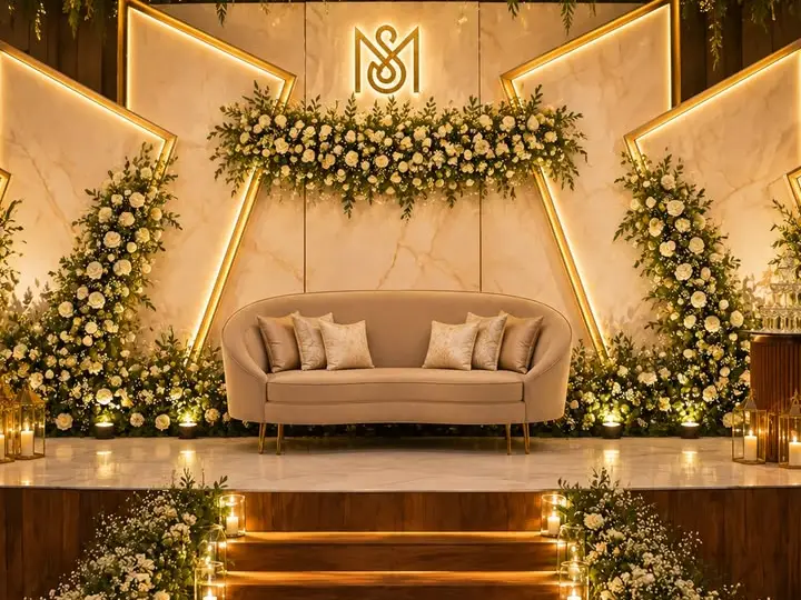 Stage Decoration in Kolkata by Hamd Flower Decoration in Kasba, Kolkata