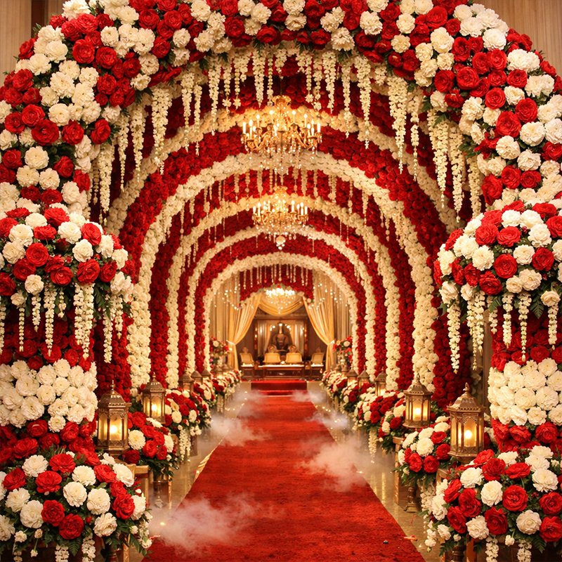 Elegant flower decoration in Kolkata by Hamd Flower Decoration