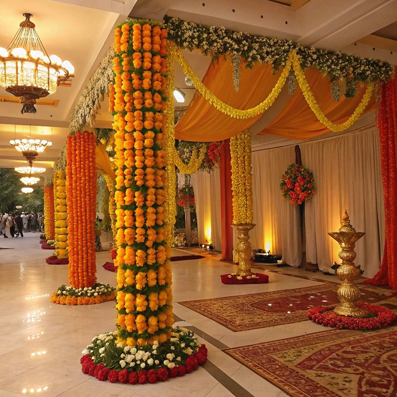 Elegant flower decoration in Kolkata by Hamd Flower Decoration