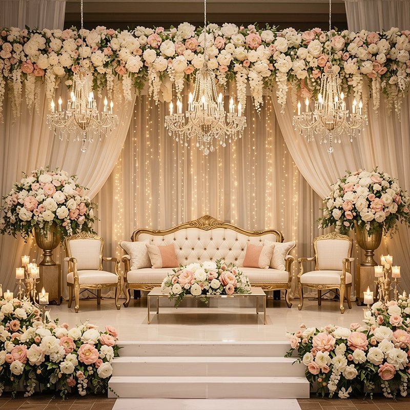 Elegant flower decoration in Kolkata by Hamd Flower Decoration