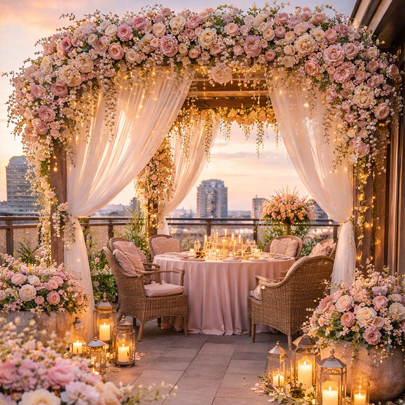 Elegant flower decoration in Kolkata by Hamd Flower Decoration