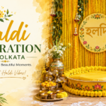 Elegant Haldi Decoration in Kolkata by HAMD Flower Decoration