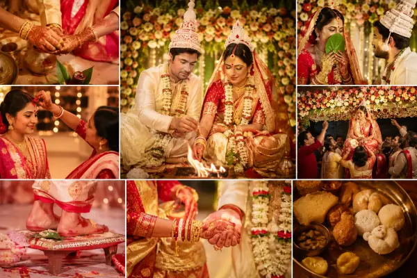 Bengali Wedding Rituals in Order | Hamd Flower Decoration Kolkata